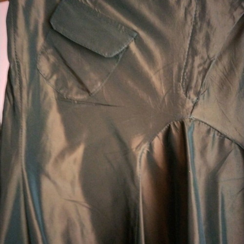 ESTI Asymmetric Skirt New Dark Brown with Shiny Finish
