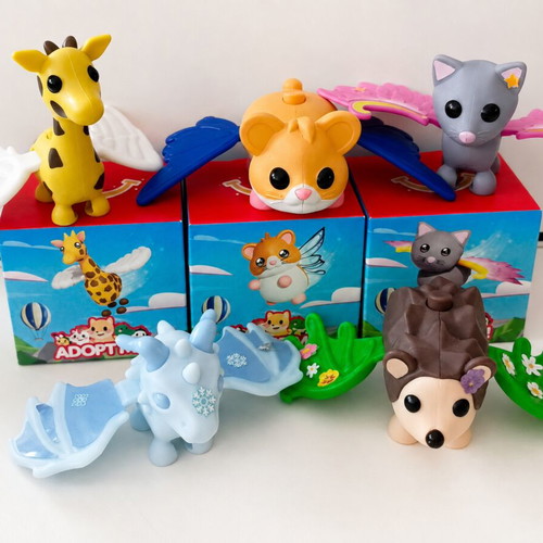 McDonald’s Roblox Adopt Me! Flying Pets set of 5 collectible figures like new