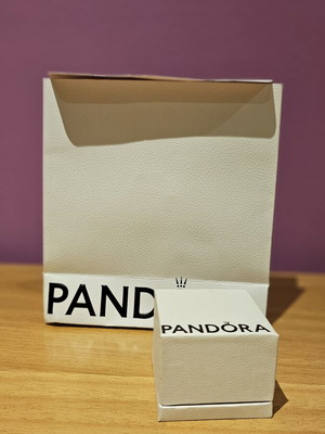 Pandora gift packaging like new, paper bag and box for jewelry