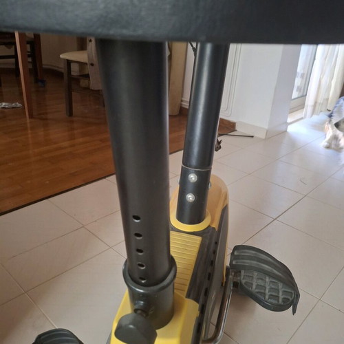 Static exercise bike used with signs of wear