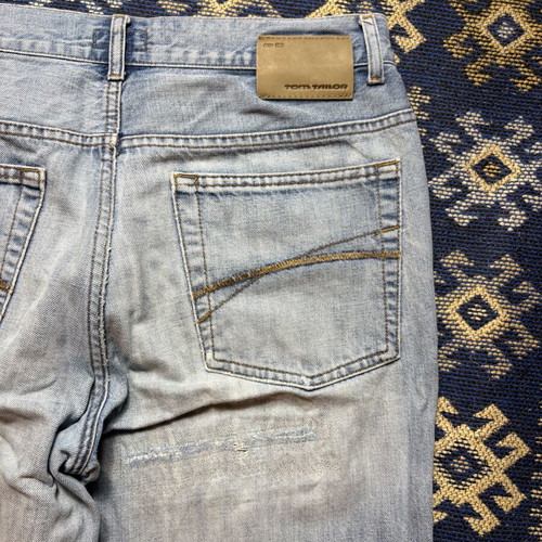 Only And Sons baggy jeans men's used, size L, blue turquoise