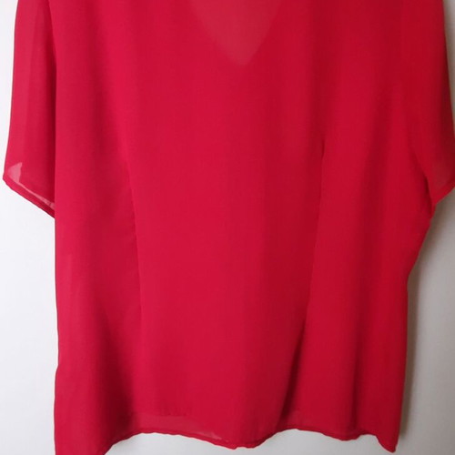 Noni-B tunic red with ruffles size 16 like new