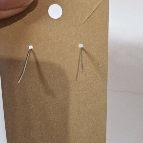 Dangling earrings with blue stones handmade