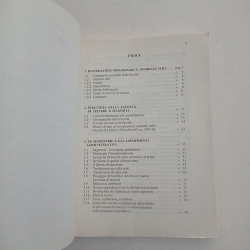Bollettino Notiziario Faculty of Letters and Philosophy like new, University of Padova