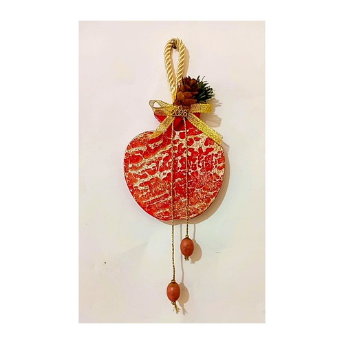 Handmade ceramic pomegranate charm 2026 new, hand-painted
