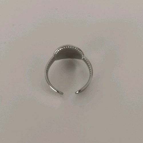 Steel ring set like new, gold and silver with sun engraving