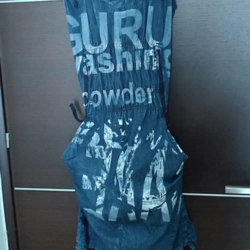 Guru denim dress used, blue, size S