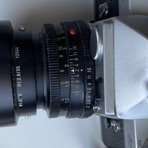 Leica Leicaflex camera with Summicron 50mm f2 lens used