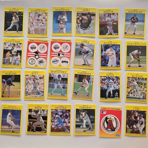 Baseball cards Fleer 1991 like new, 59 pieces
