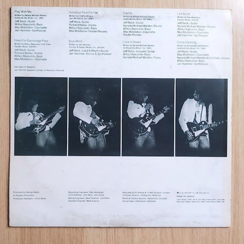 Jeff Beck Wired LP винил употребяван, 33 rpm, 1976