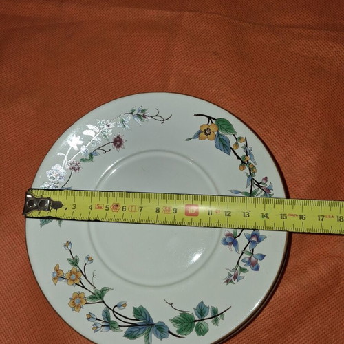 Woodhill vintage dessert plates set of 3, porcelain, 15cm