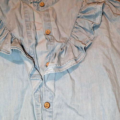 Celestino women's shirt like new, turquoise, cotton, size M