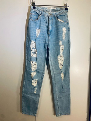 Bershka Jeans high waist, 100% cotton, like new, size S