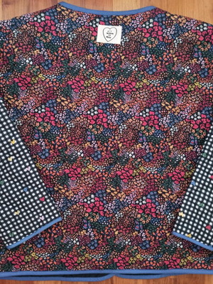 Patchwork quilted jacket colorful new one size
