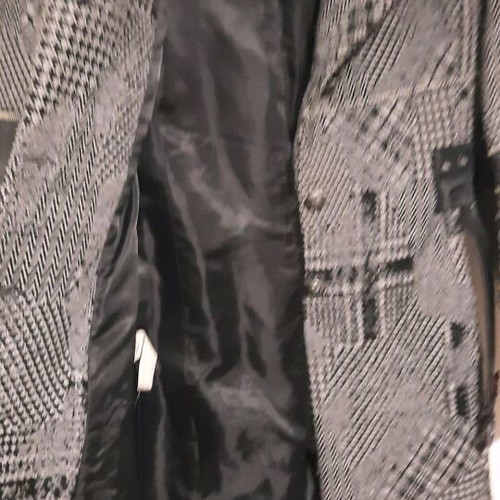 Vintage Anna Biagini women's coat made in Italy, like new, gray patchwork