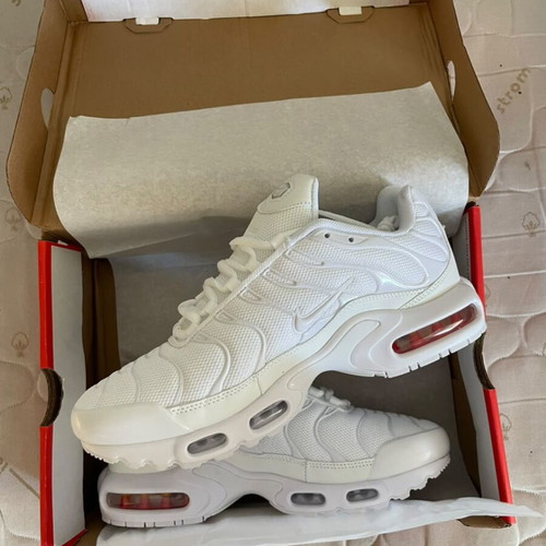 Nike Air Max Plus TN white sneakers new, athletic style