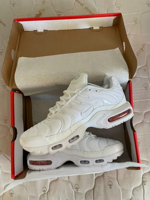 Nike Air Max Plus TN white sneakers new, athletic style