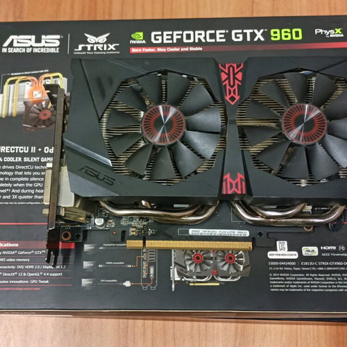 Κάρτα γραφικών ASUS Strix GTX 960 4GB σαν καινούργια