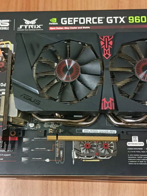 Κάρτα γραφικών ASUS Strix GTX 960 4GB σαν καινούργια