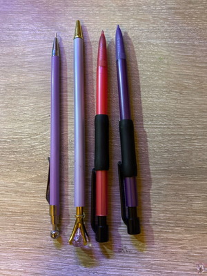 Mechanical pencils used