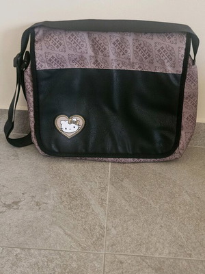 Τσάντα Hello Kitty χιαστί σαν καινούργια, μπεζ και καφέ