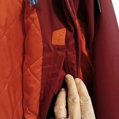 Brunotti men's jacket used, size L, blue-red-bordeaux