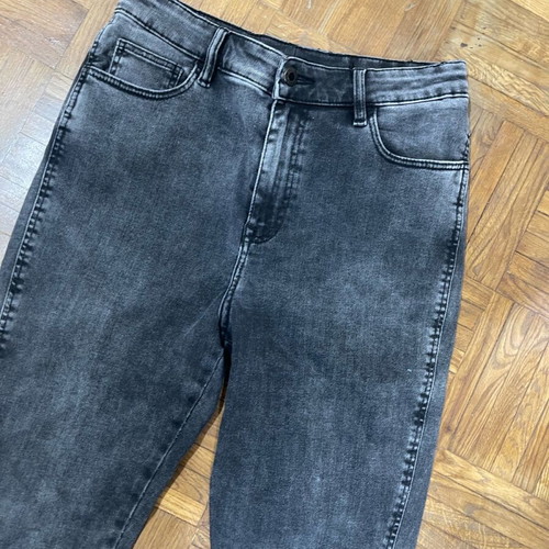 Jeans elastic five-pocket with inner zipper and button, new