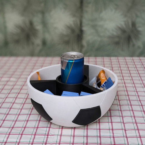 Football Snack & Drink Bowl 3D printed, made to order