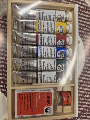 LUKAS Vintage artist set για ζωγραφική με λάδι καινούργιο