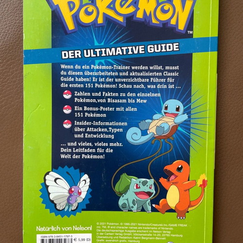 Pokémon The Ultimate Guide brand new, German language