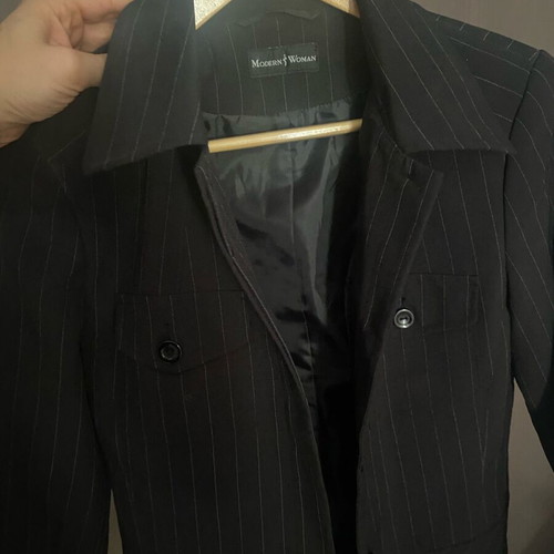Black jacket with white stripe new