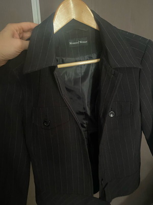 Black jacket with white stripe new