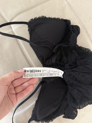 Oysho black lace bodysuit medium like new