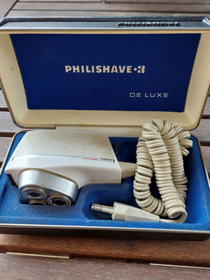 Philishave De Luxe electric shaver vintage, used