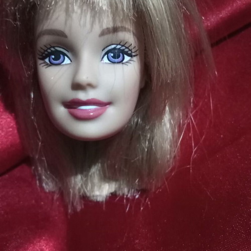 Barbie head used, collector's item