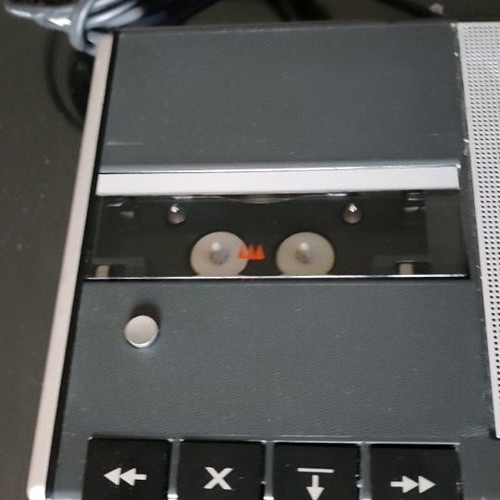 Philips cassette player used, 1968 model with small cassette