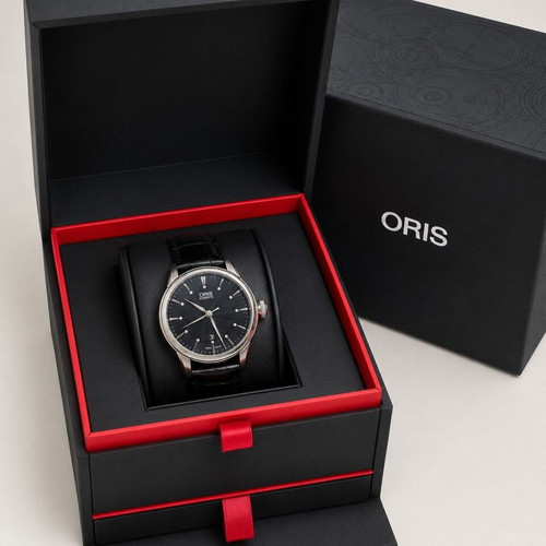 Oris Artelier Date Diamonds Automatic women's watch new, black
