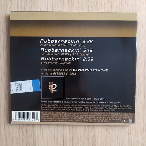 Elvis Presley Rubberneckin' Paul Oakenfold Remix CD like new