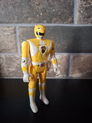 Power Rangers Yellow Ranger μεταχειρισμένη φιγούρα δεκαετίας '90