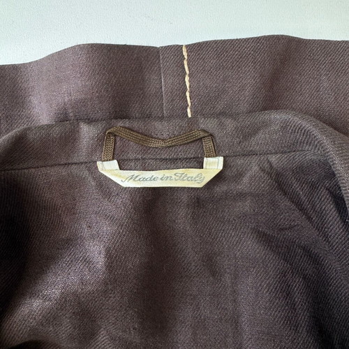 Max Mara women's linen blazer, size 38, brown