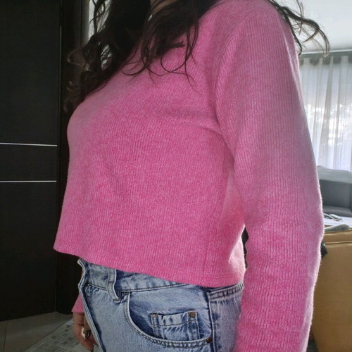 Zara pink sweater like new, warm