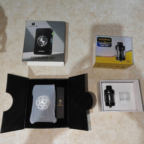 Lostvape Centaurus electronic cigarette like new, 200W, pneumatic atomizer