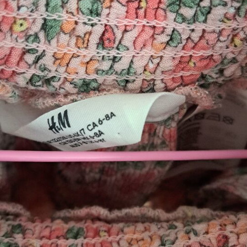 Girls skirt size 6-8 years like new, pink multicolor H&M
