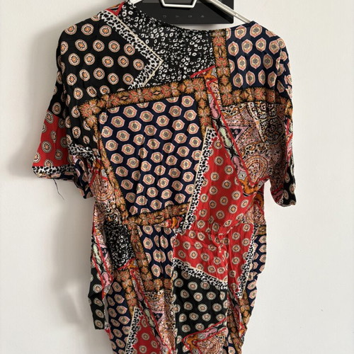 Bershka boho jumpsuit with side zipper, colorful