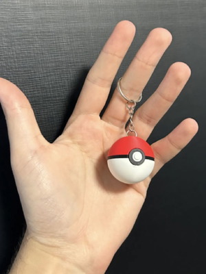 3D Printed Poké Ball Keychain new, handmade Pokémon accessory