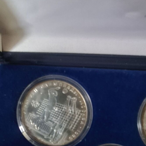 1979 1980 Moscow Summer Olympics Proof silver coins new, set of 5