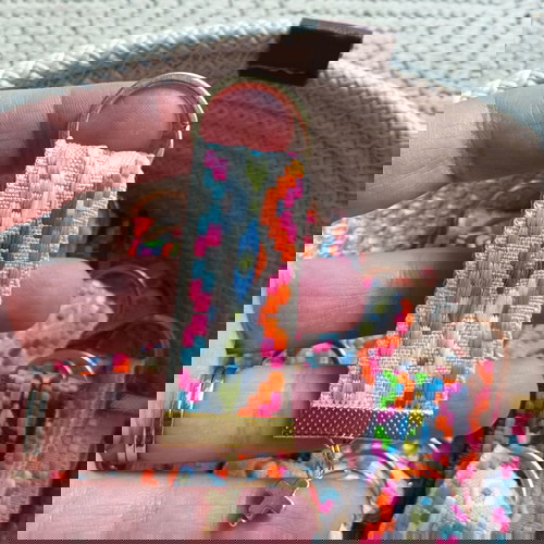 Μαρτυρικά Καινούργια Χειροποίητα Πολύχρωμα Με Κορδέλα