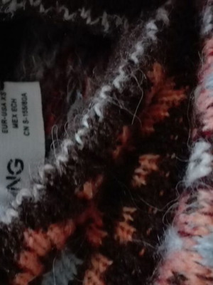 Mango sweater new with tags, brown and red
