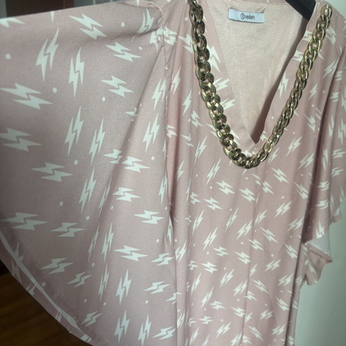 Relish cocktail dress like new, beige and pink, size L