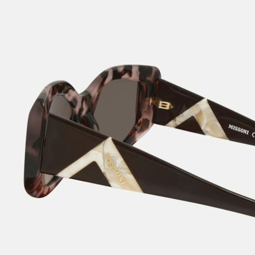 Missoni women's sunglasses, brown pink tortoiseshell